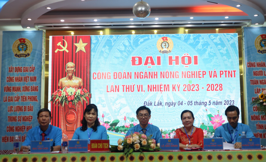 Đại hội Công đoàn ngành Nông nghiệp và Phát triển nông thôn lần thứ VI thành công tốt đẹp